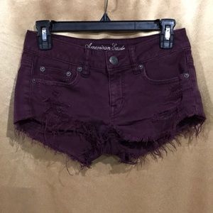 AE Stretch burgundy shorts